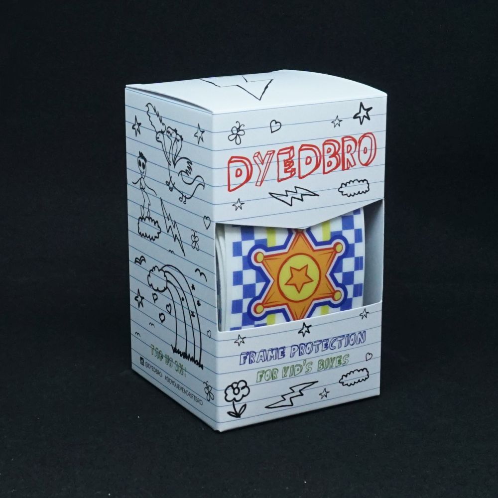 Dyedbro Kids Frame Protection Police Pattern