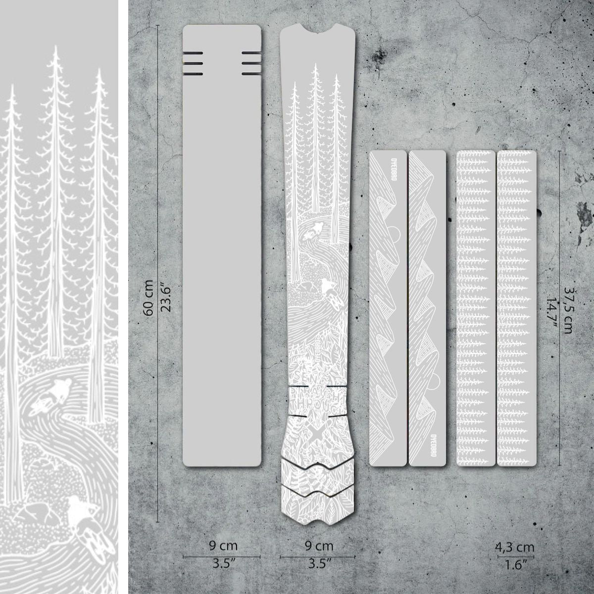 Dyedbro Mtb Frame Protection Os Illustration