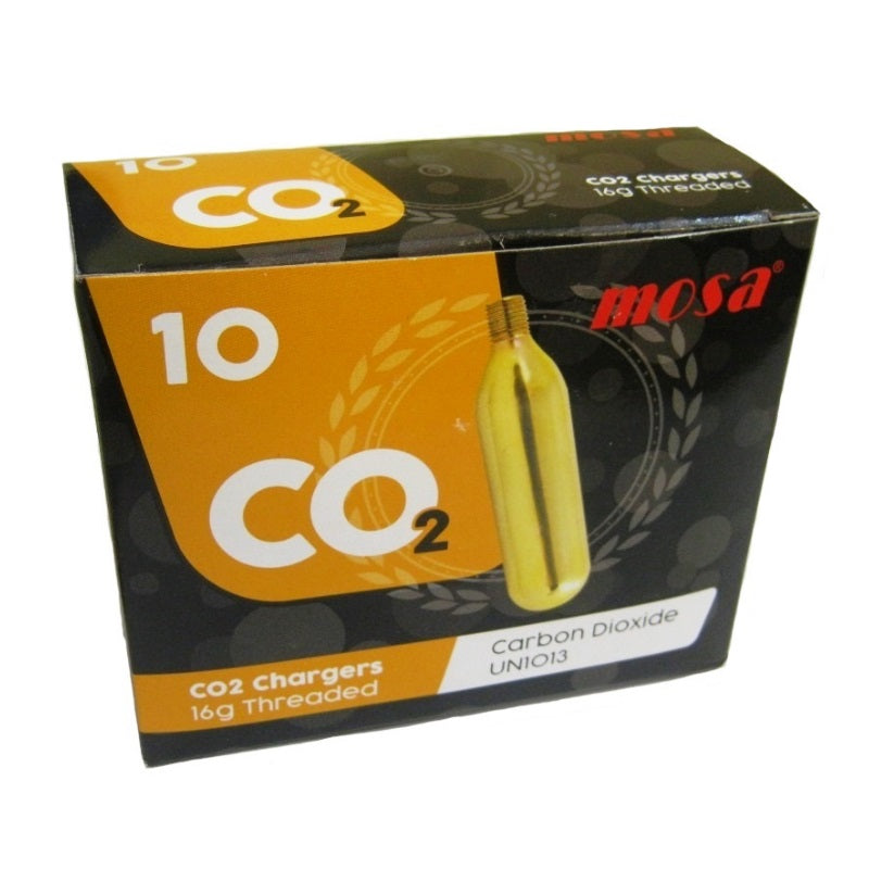 16g Threaded CO2 Cartridges 10/Box - Box