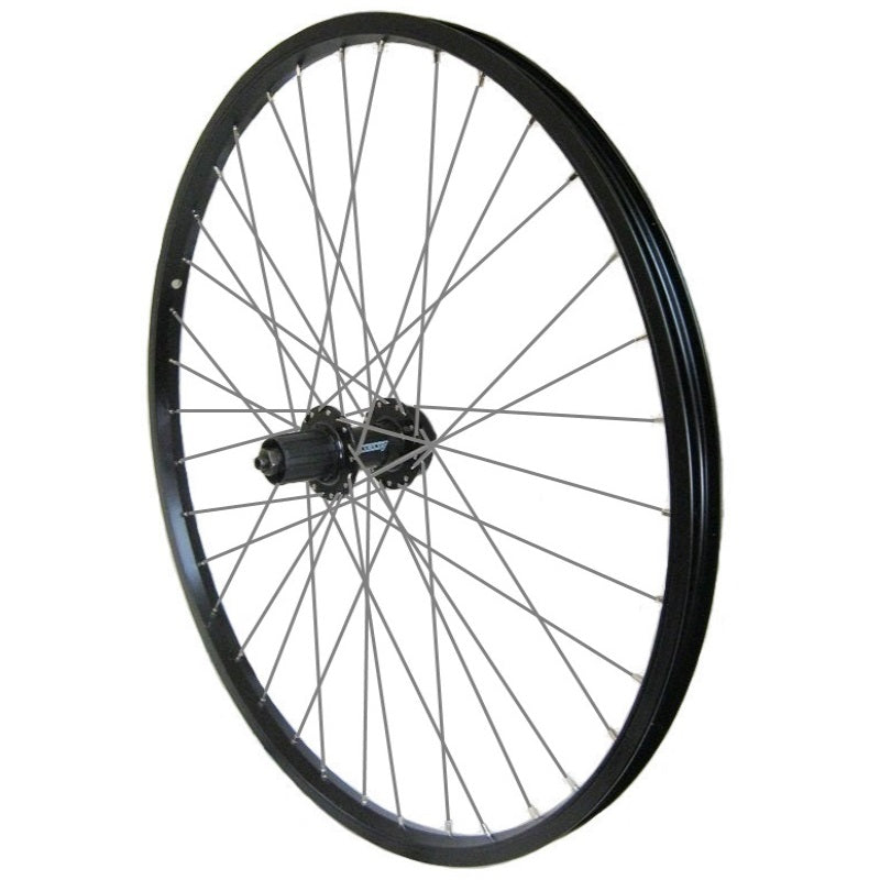 Rear 26" Disc Brake QR Alloy 8/9 Speed Cassette Wheel Black