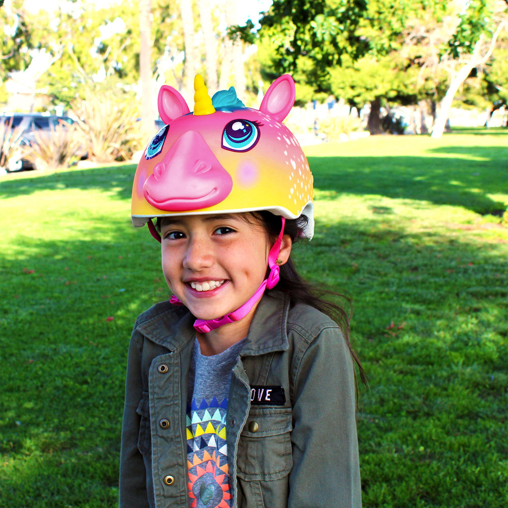 Raskullz Super Rainbow Unicorn Child Helmet - Pink