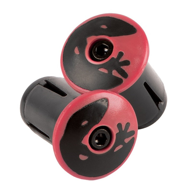 Lizard Skins Road Bar End Plugs Crimson Red