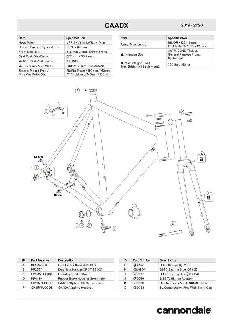 CAADX 2019 - 2020 Spares