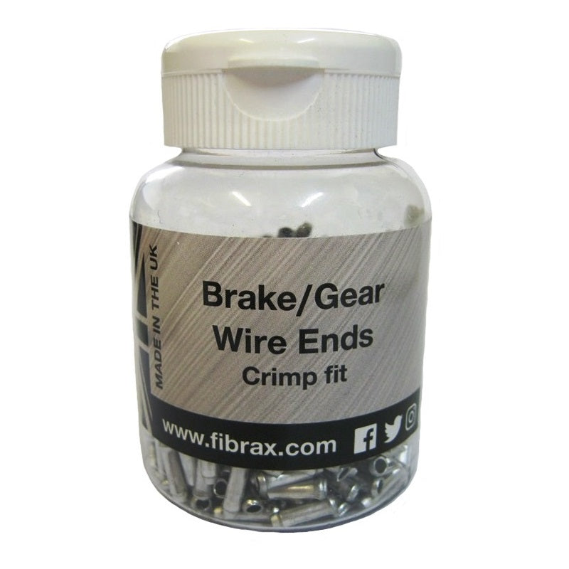 Fibrax Alloy Non-Fray Cable Ends Silver